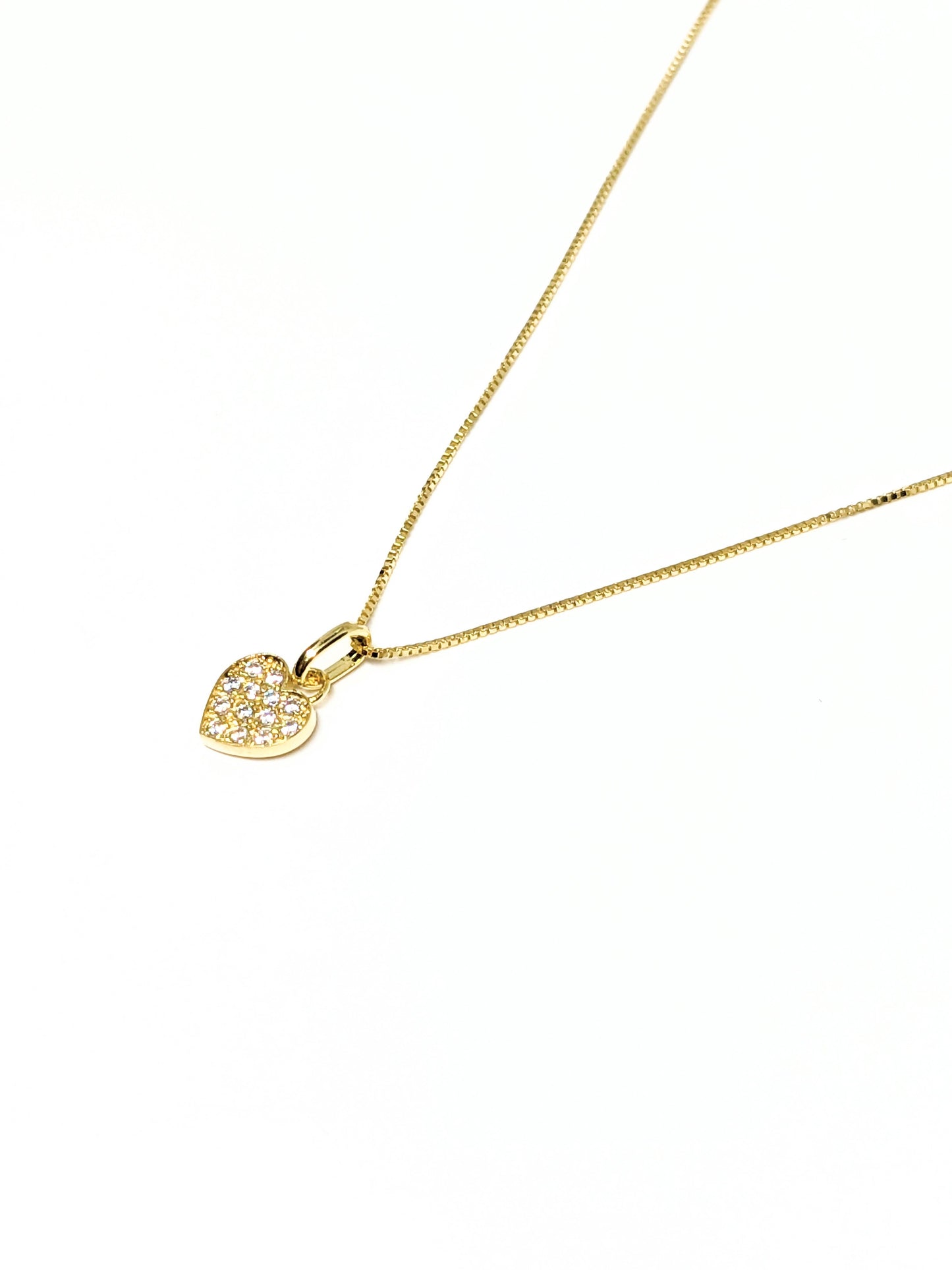 14K Gold Fashion Heart Necklace
